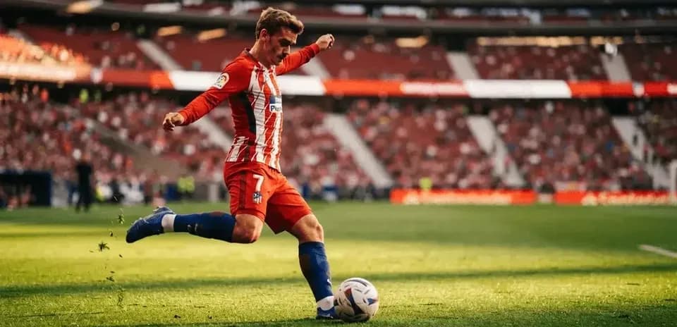 Futbolchi to'pga zarba berayotgan payti