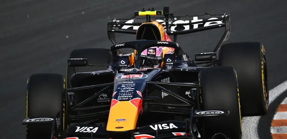 Formula 1 car racing on track during event