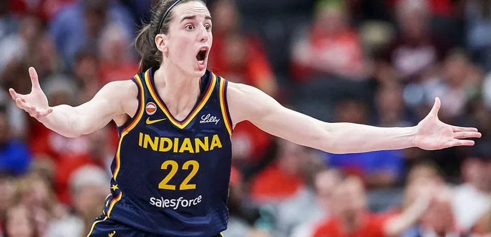 Basketball player gesturing during a game