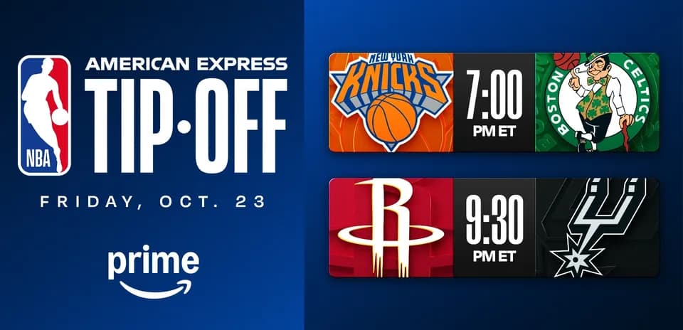 NBA tip-off schedule for October 23 games