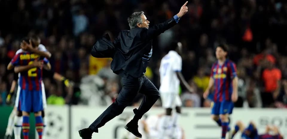 Murinho jubilant after team's victory on field