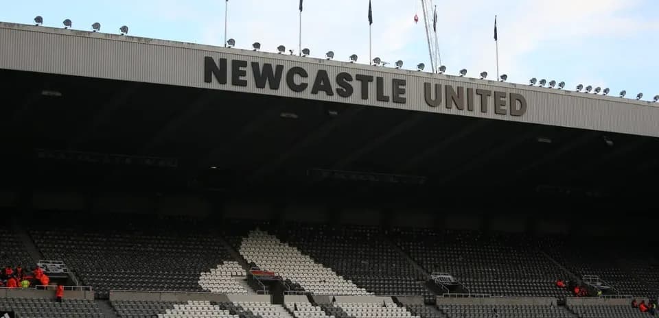 Newcastle United stadium with empty seating area