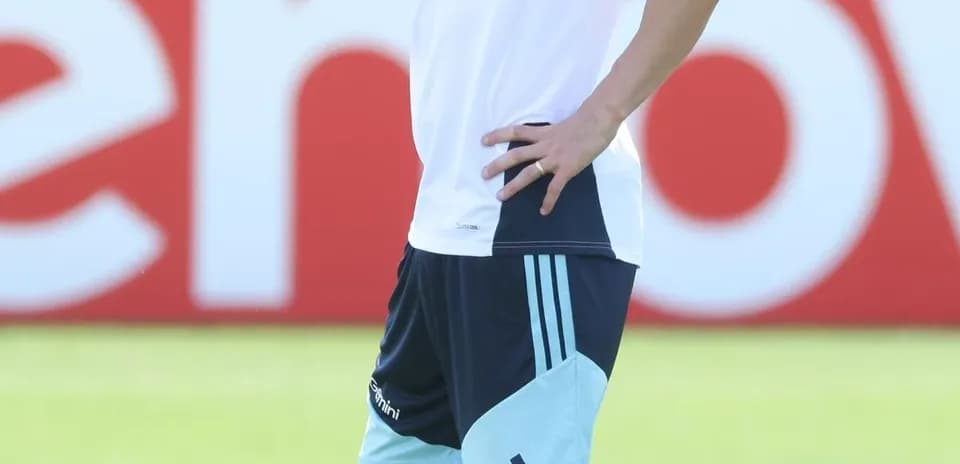 Messi during training session with Argentina team