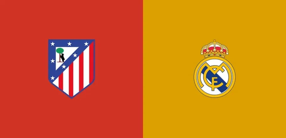 Atletiko Madrid va Real Madrid logotiplari