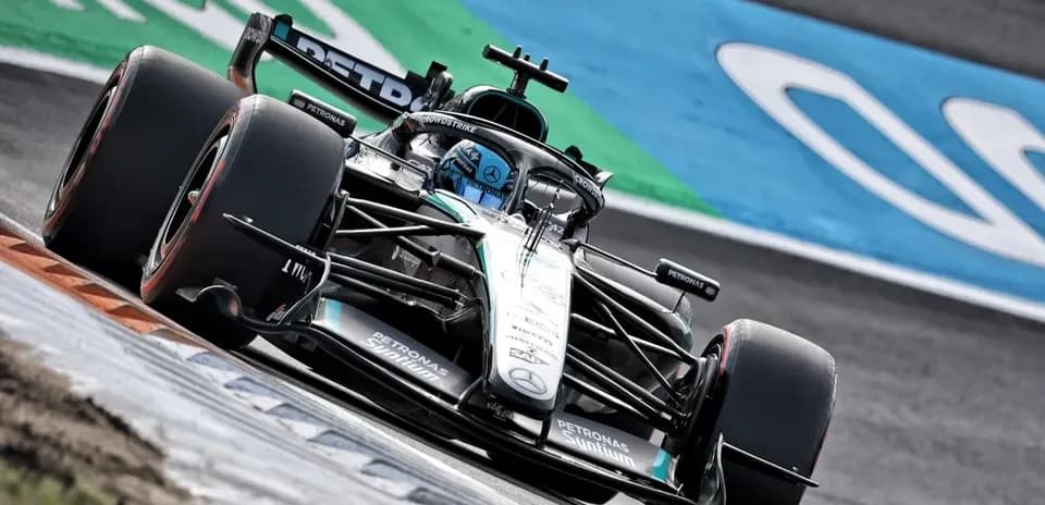 Formula 1 car racing on track during event