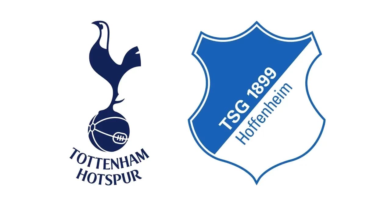 Logos of Tottenham Hotspur and TSG 1899 Hoffenheim Logos of Tottenham Hotspur and TSG 1899 Hoffenheim