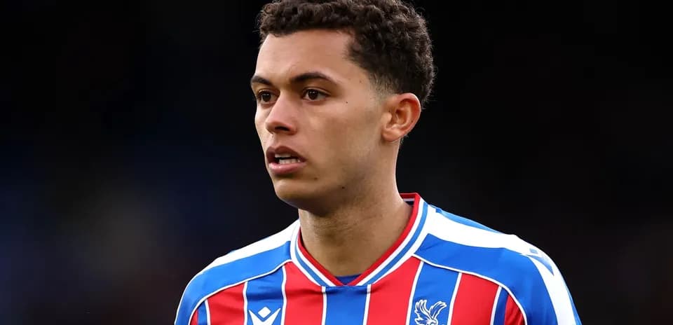Futbolchi Crystal Palace formasida o'yin maydonida