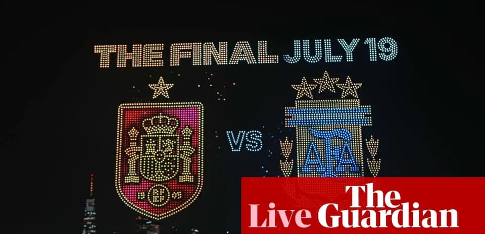 Spain vs Argentina final match announcement display