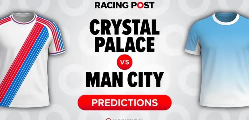 Crystal Palace and Man City jersey prediction graphic