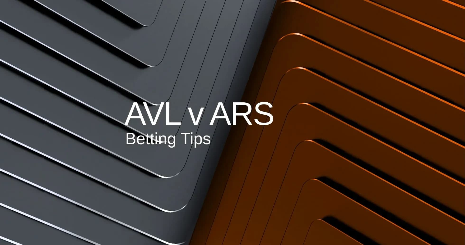 AVl v ARS betting tips graphic design