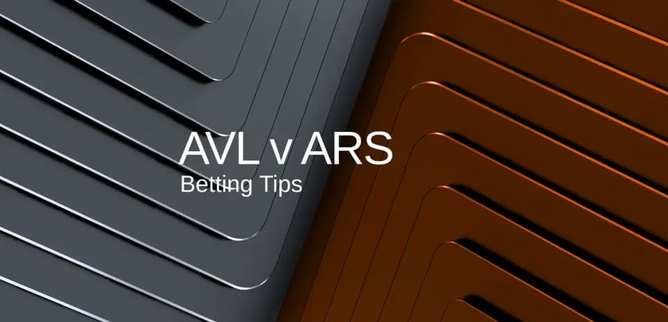 AVl v ARS betting tips graphic design
