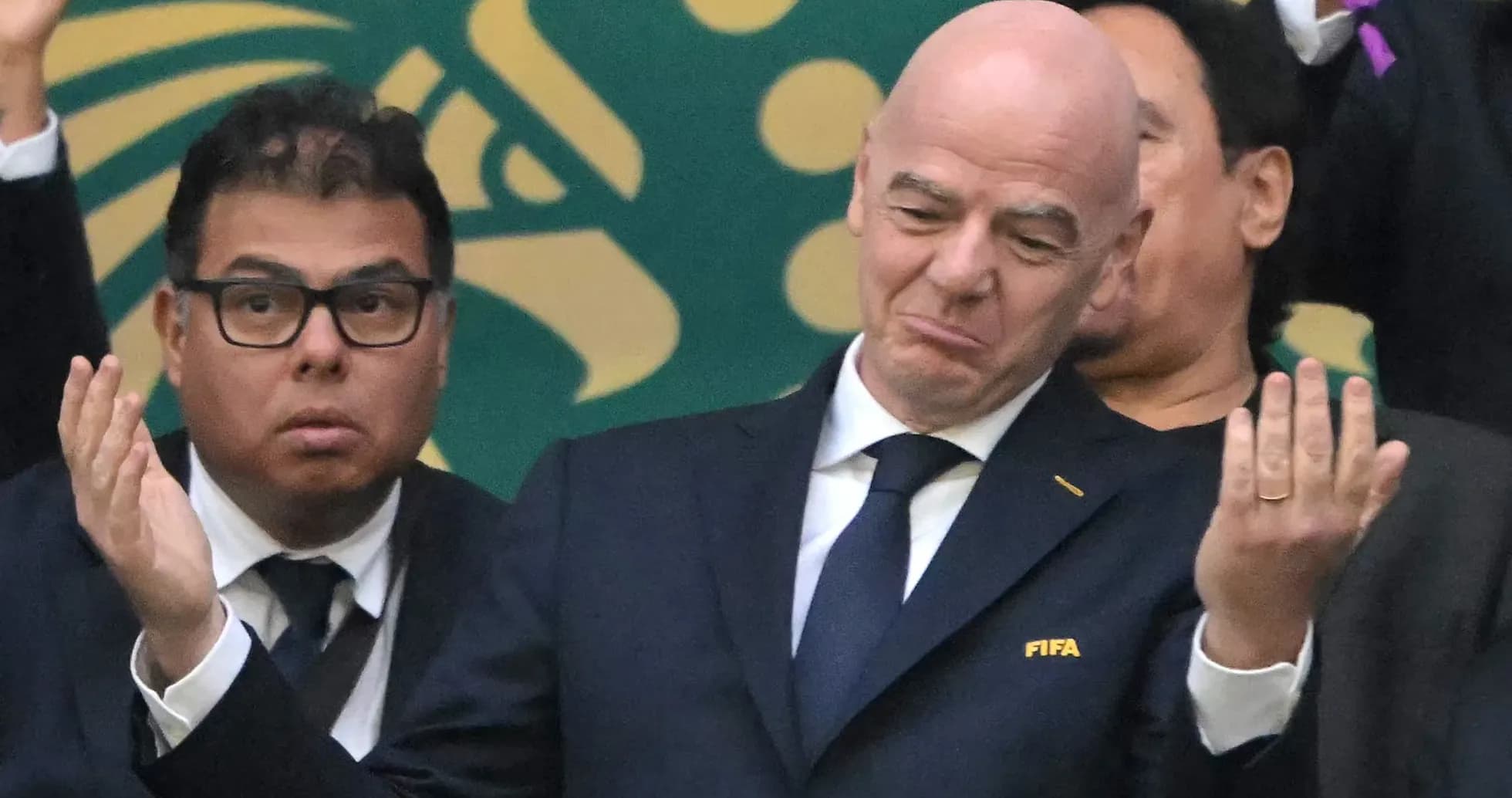 FIFA officials reacting during an event