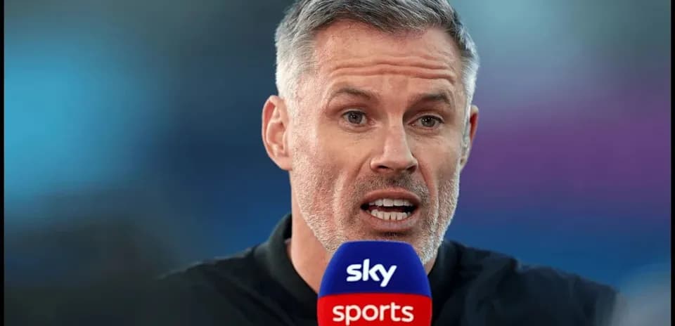 Analyst speaking into Sky Sports microphone