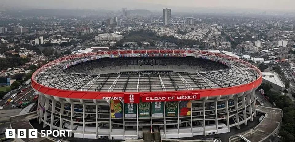 Estadio Ciudad de México viewed from above