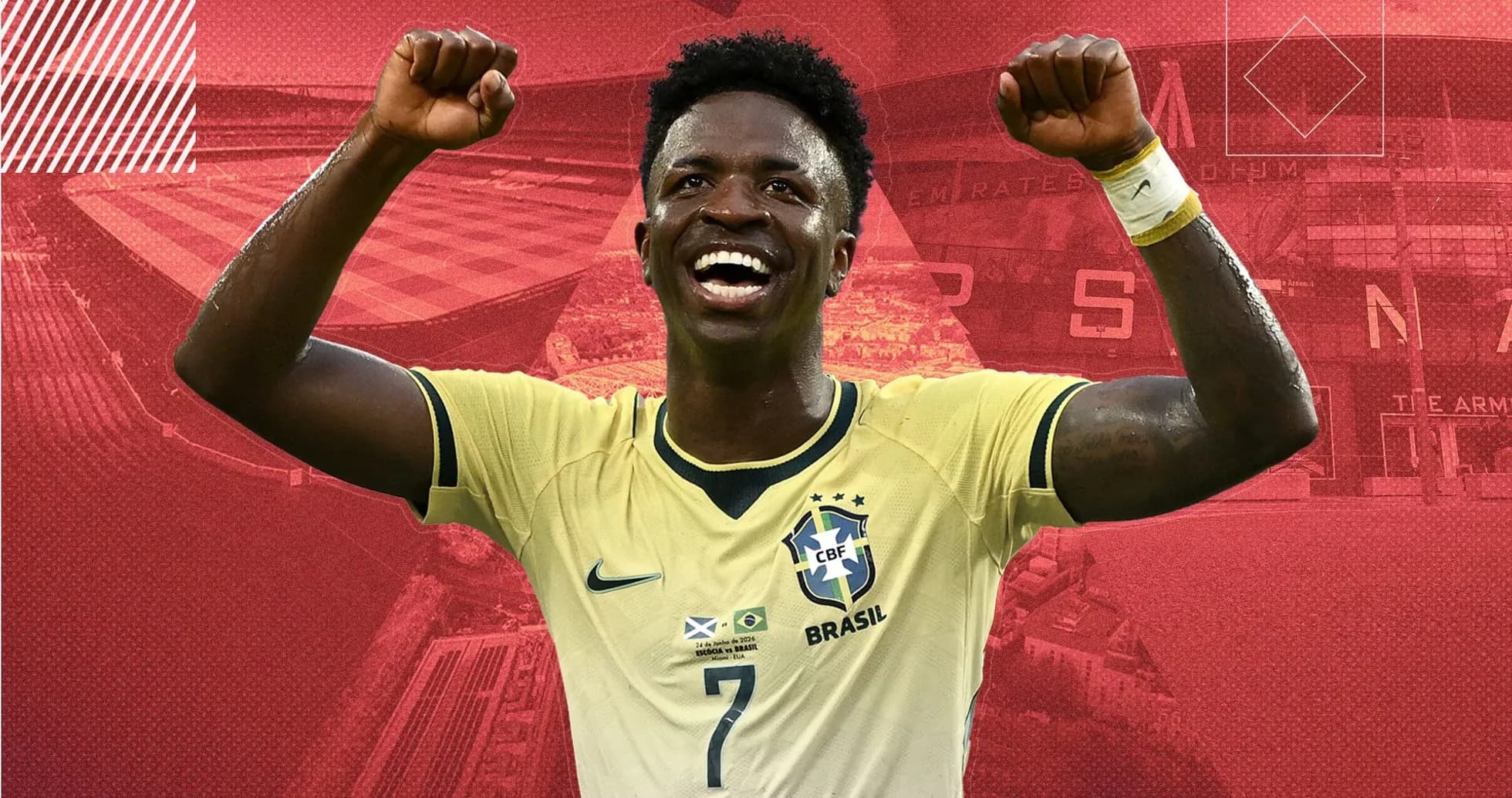 Futbolchi g'alaba qozonganda qo'llarini ko'tarayapti