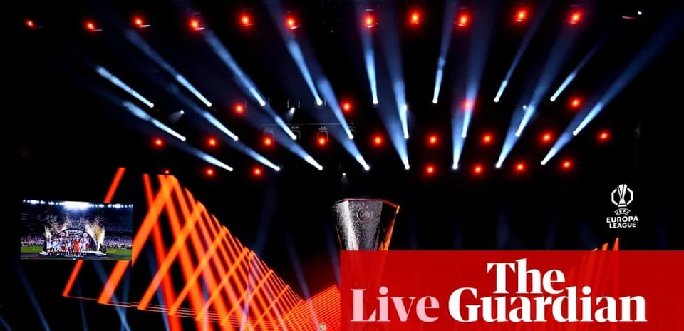 UEFA Europa League trophy displayed at event