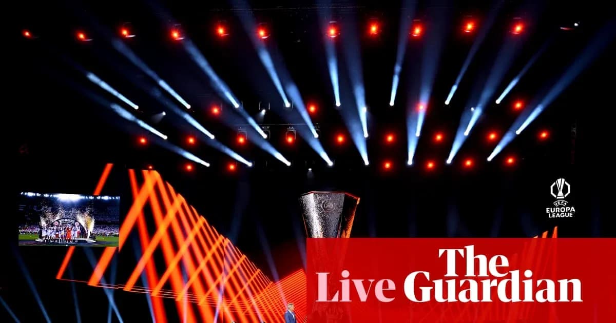 UEFA Europa League trophy displayed at event