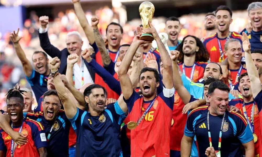 Ispaniya terma jamoasi jahon chempionligini nishonlamoqda