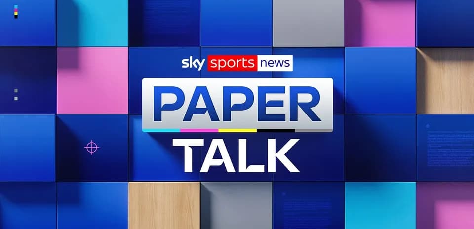 Sky Sports News Paper Talk logo on colored background