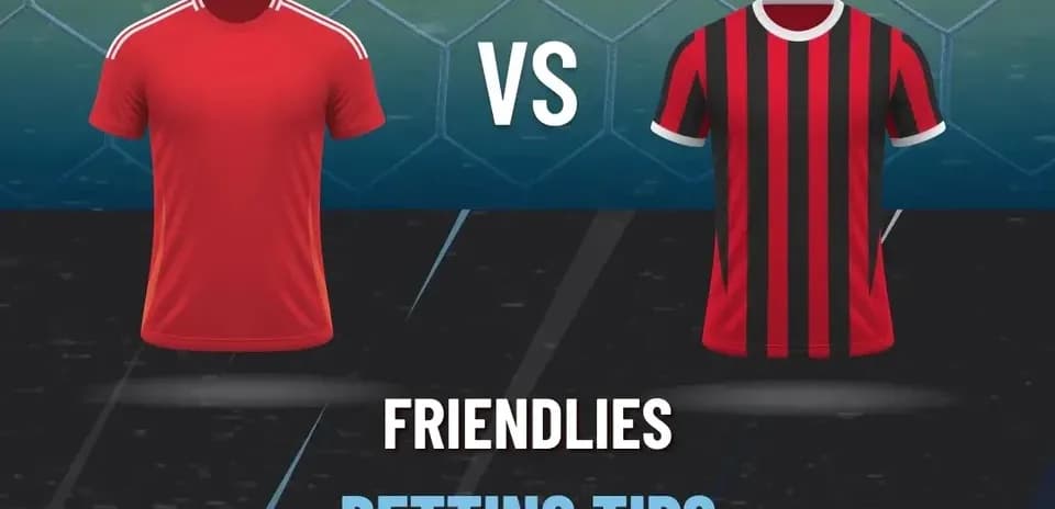 Red and black jerseys for friendly match preview