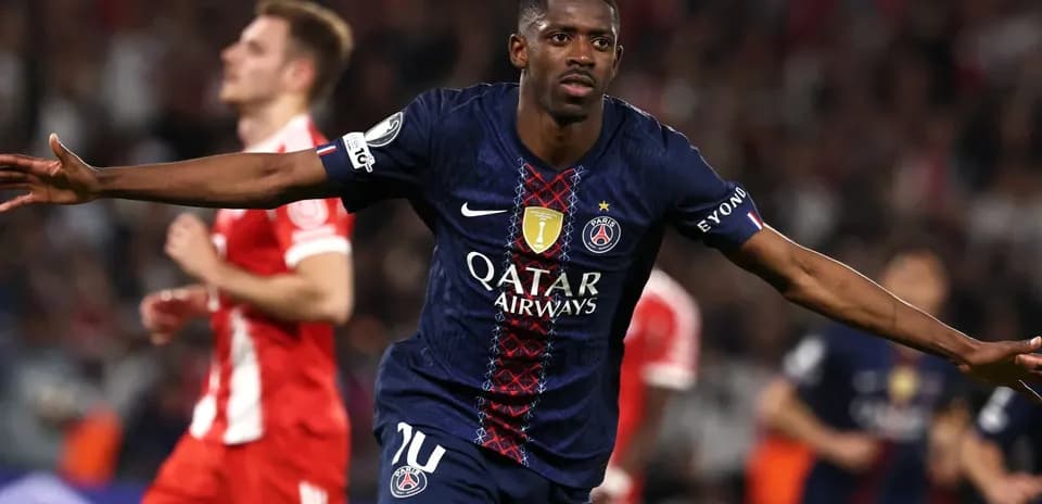 PSG player celebrating goal during match