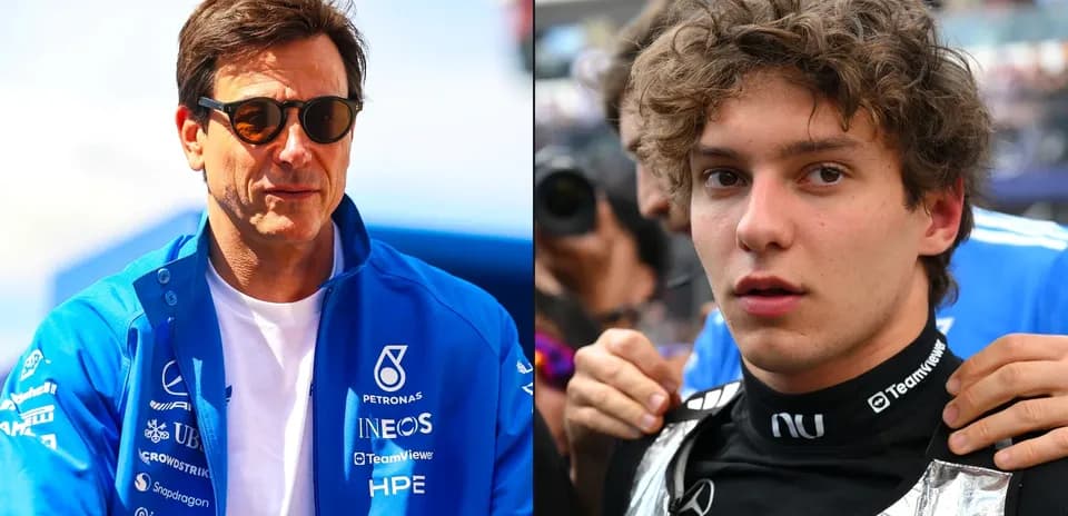 Toto Wolff and young driver preparing for event