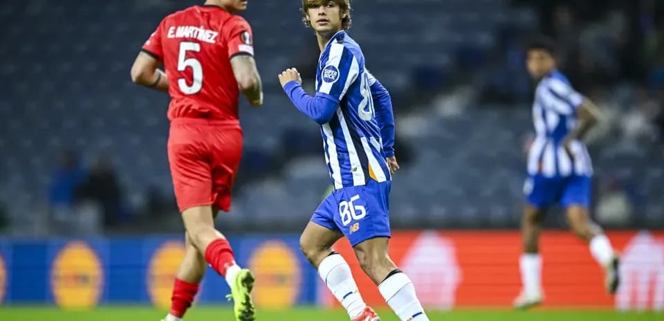 Two players on the field during a match