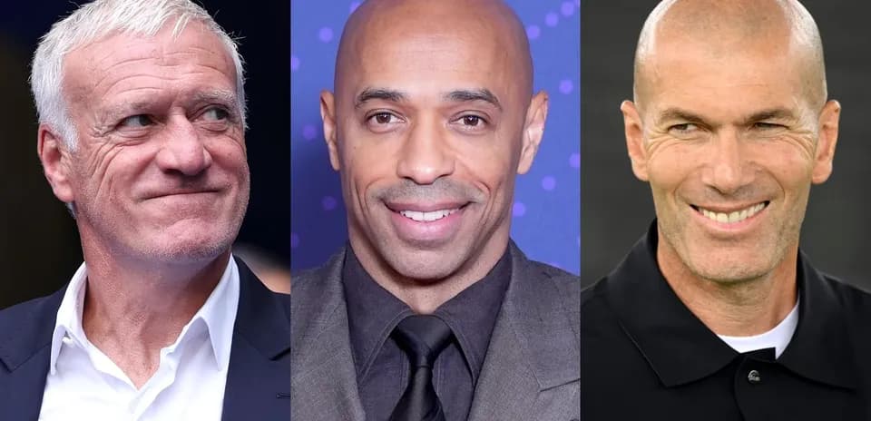 Three men smiling, likely sports figures or analysts