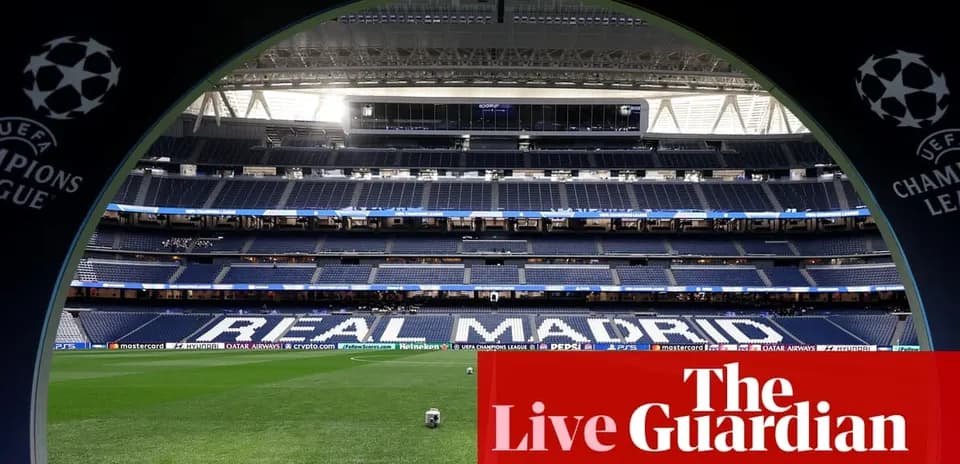 Real Madrid stadium view from tunnel entrance
