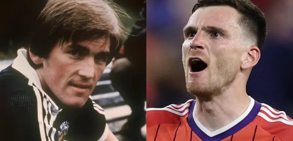 Split image of two football players during matches