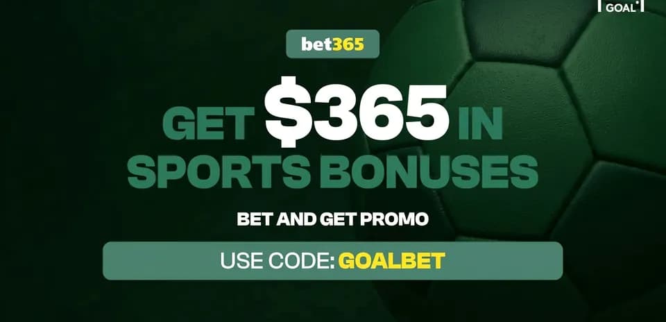 Football promotional banner with bonus offer details