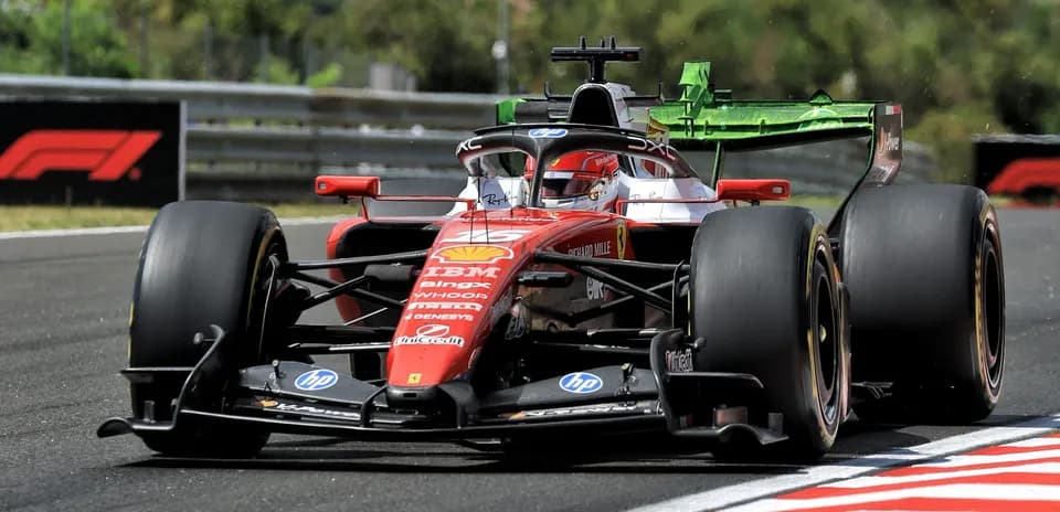 Formula 1 car racing on track during event