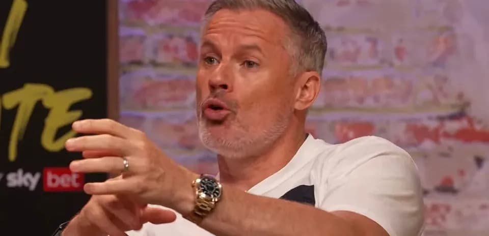 Pundit discussing football on a talk show