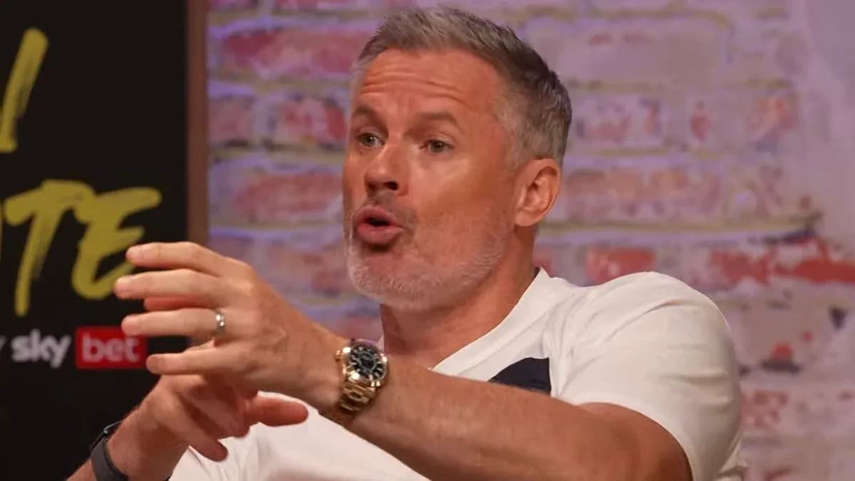 Pundit discussing football on a talk show