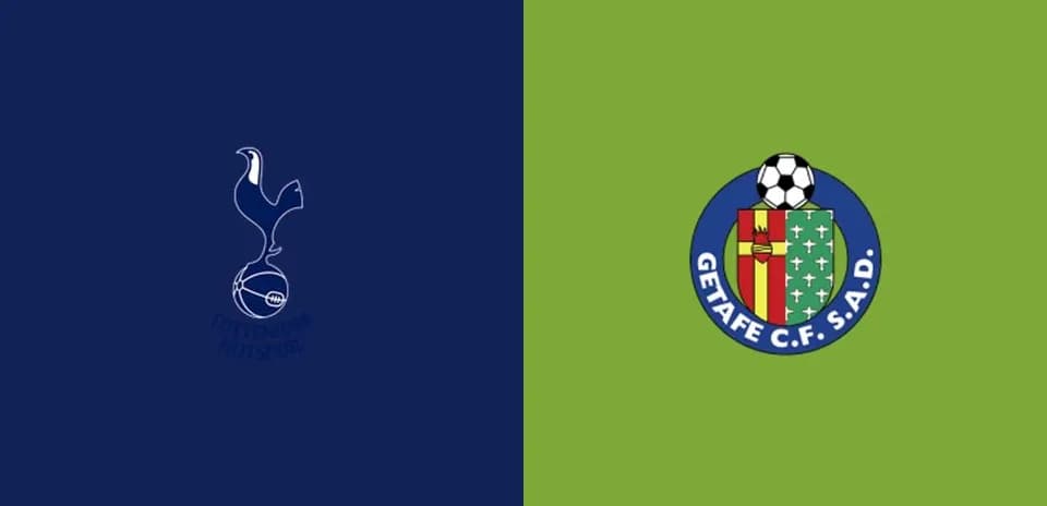 Logos of Tottenham Hotspur and Getafe CF