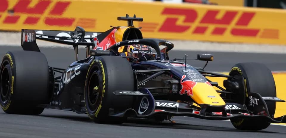 Red Bull Racing car racing on track