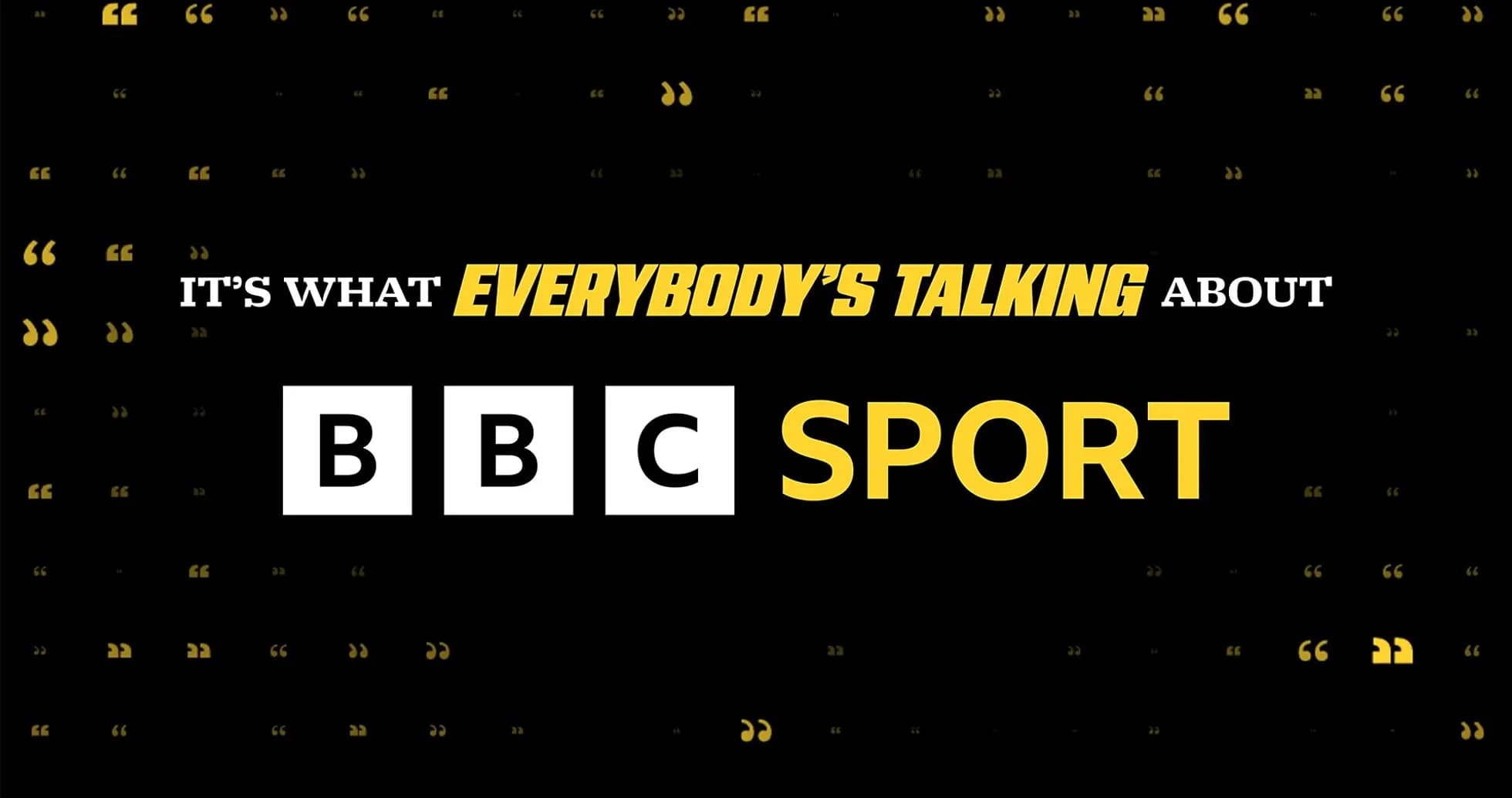BBC Sport promotional graphic with text