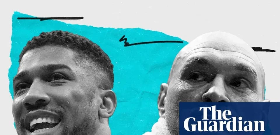Anthony Joshua and Tyson Fury in promotional image