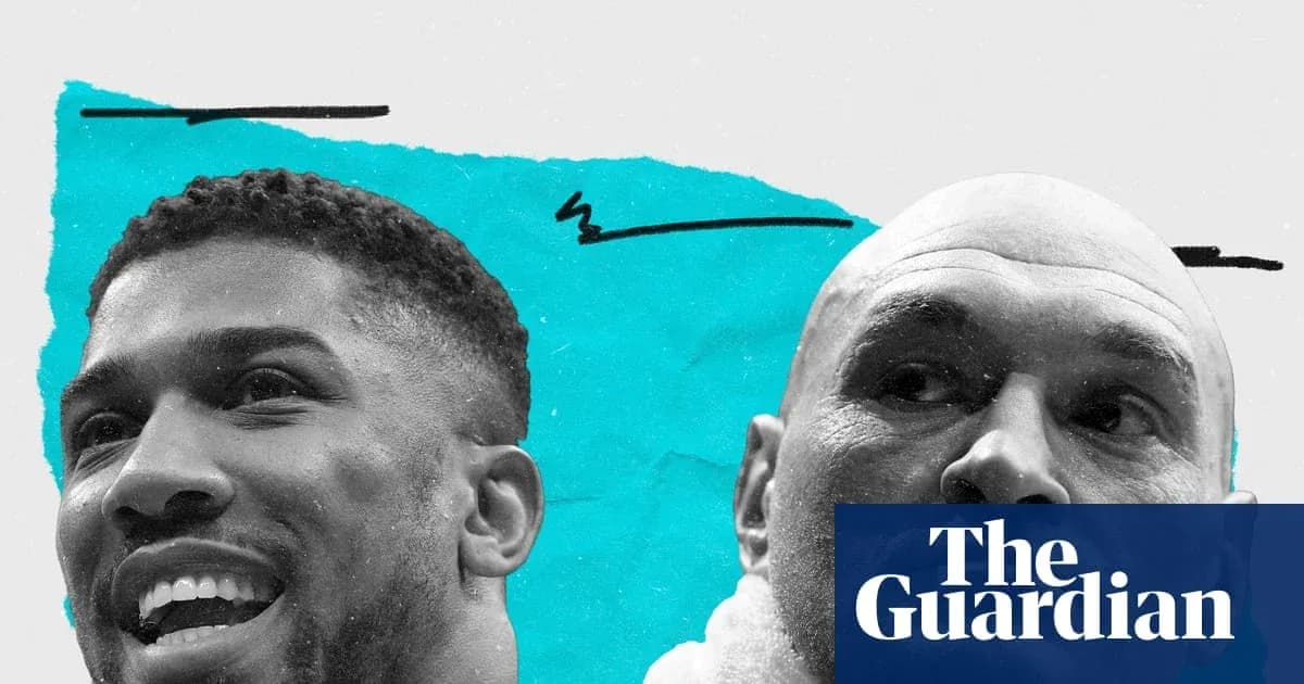 Anthony Joshua and Tyson Fury in promotional image Anthony Joshua and Tyson Fury in promotional image