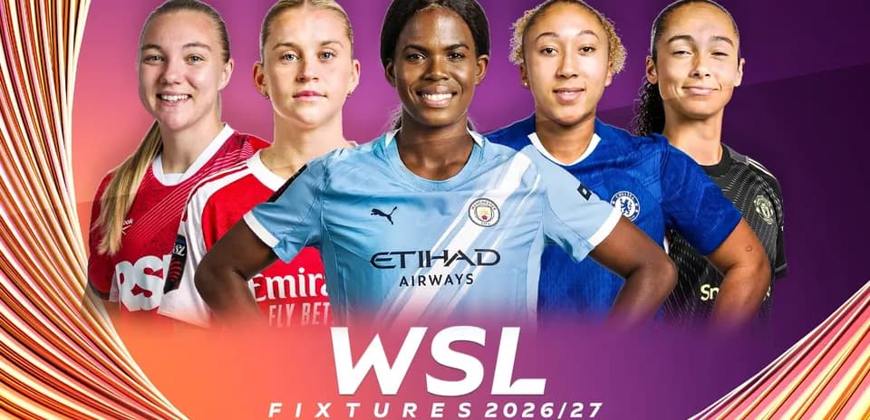 Women's football players in team jerseys for WSL fixtures