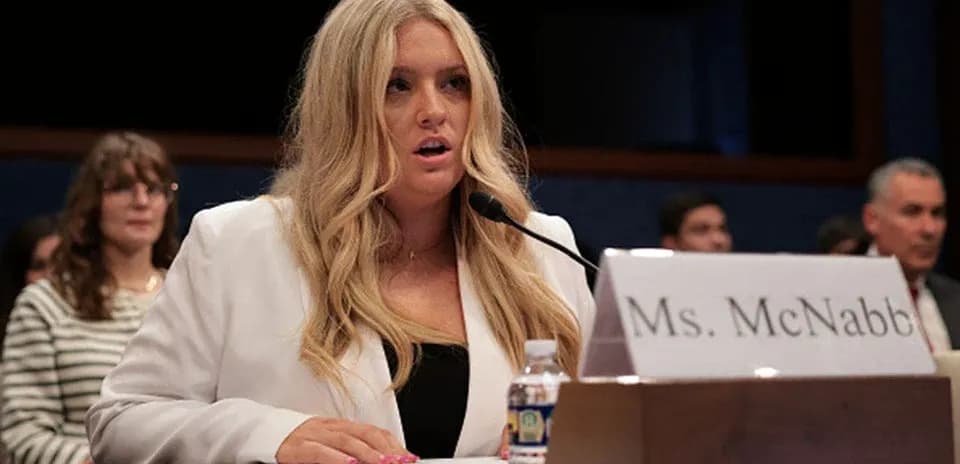 Ms. McNabb speaking at congressional hearing