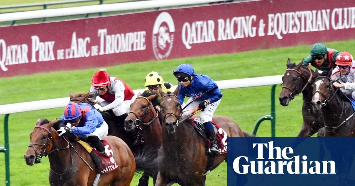 Horses racing at Qatar Prix de l'Arc de Triomphe Horses racing at Qatar Prix de l'Arc de Triomphe