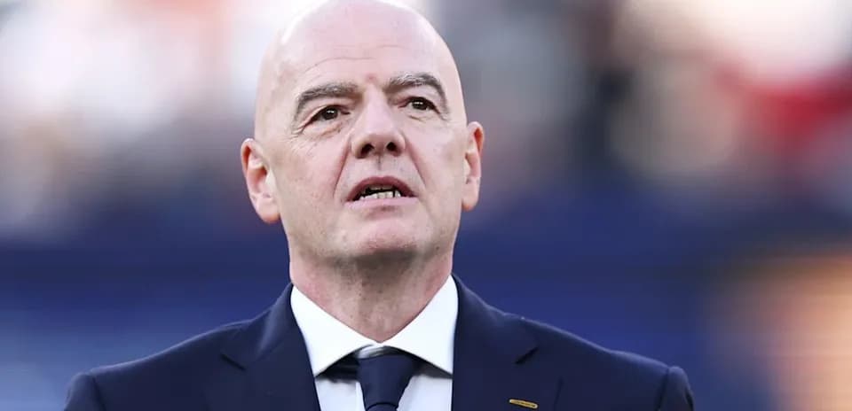 FIFA president speaking at an event