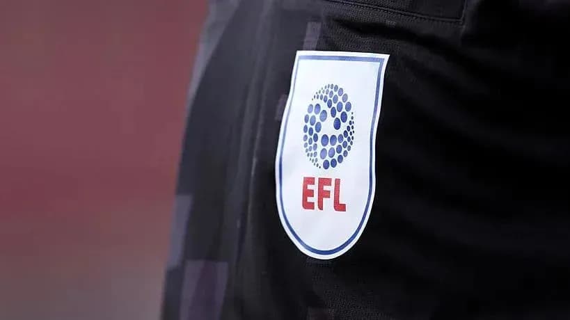 EFL logo on a sports uniform