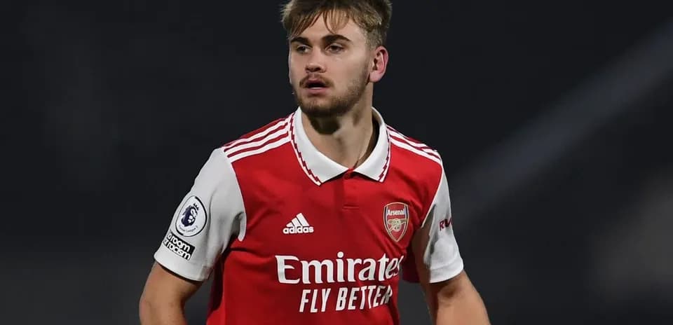 Arsenal player during a match on the field
