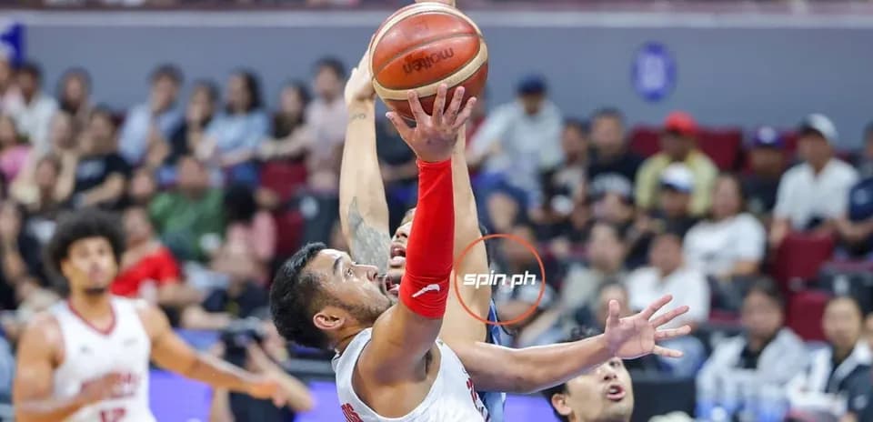 Player shooting the basketball during a game