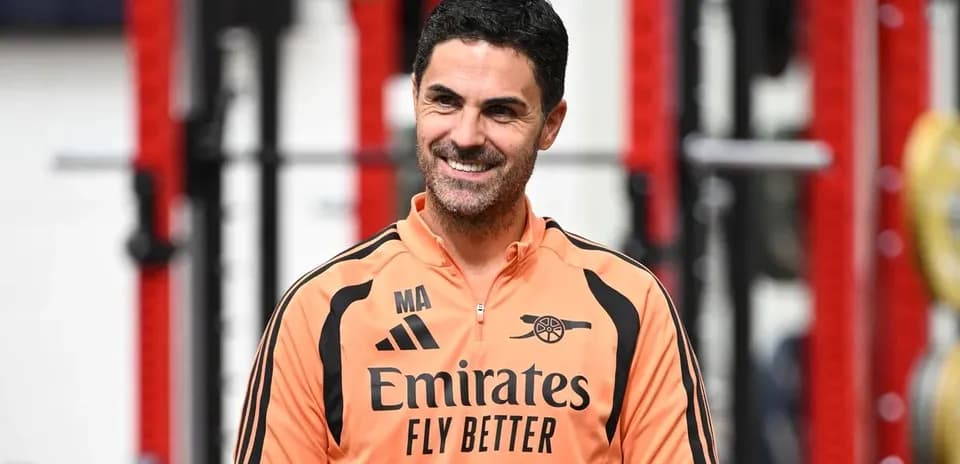 Arsenal coach during training session in gym