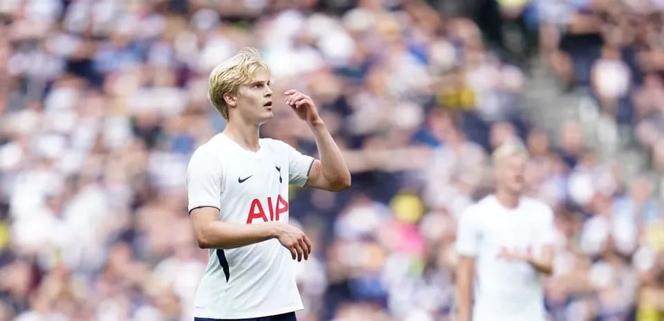 Futbolchi Tottenham formasi bilan maydonda