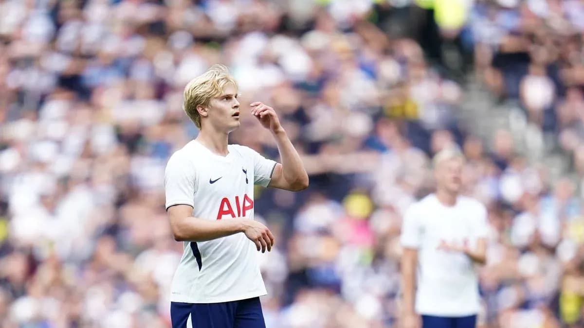 Futbolchi Tottenham formasi bilan maydonda