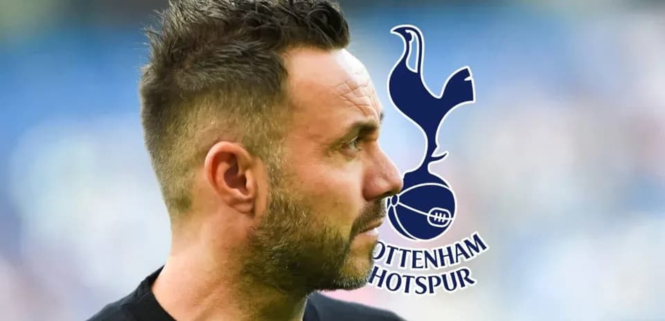 Football coach profile with Tottenham Hotspur logo